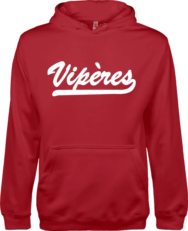 Sweat-shirt à capuche rouge