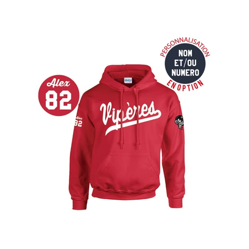 Sweat à capuche - Rouge